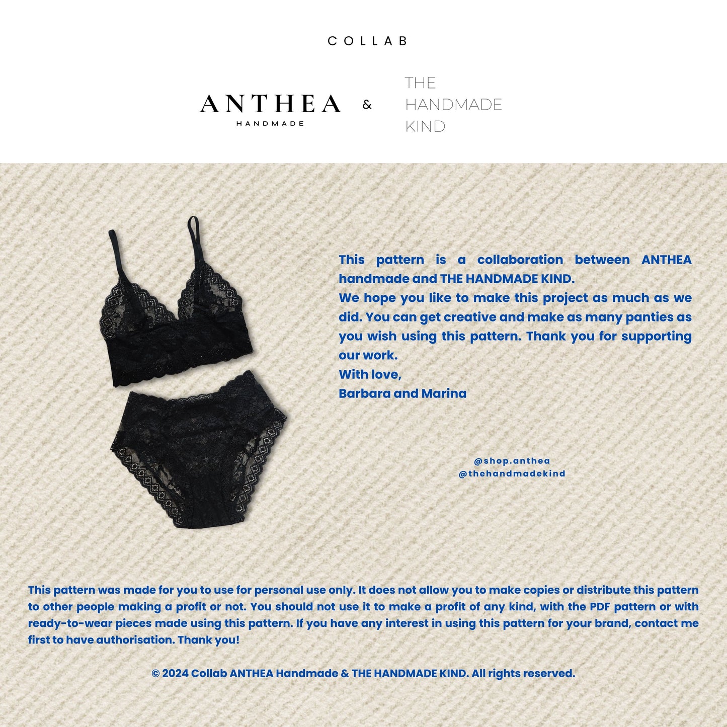 Lily Set PDF sewing pattern -  Instant Download