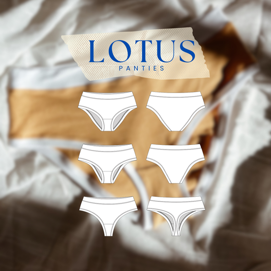 Lotus Panties PDF sewing pattern -  Instant Download