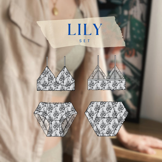 Lily Set PDF sewing pattern -  Instant Download