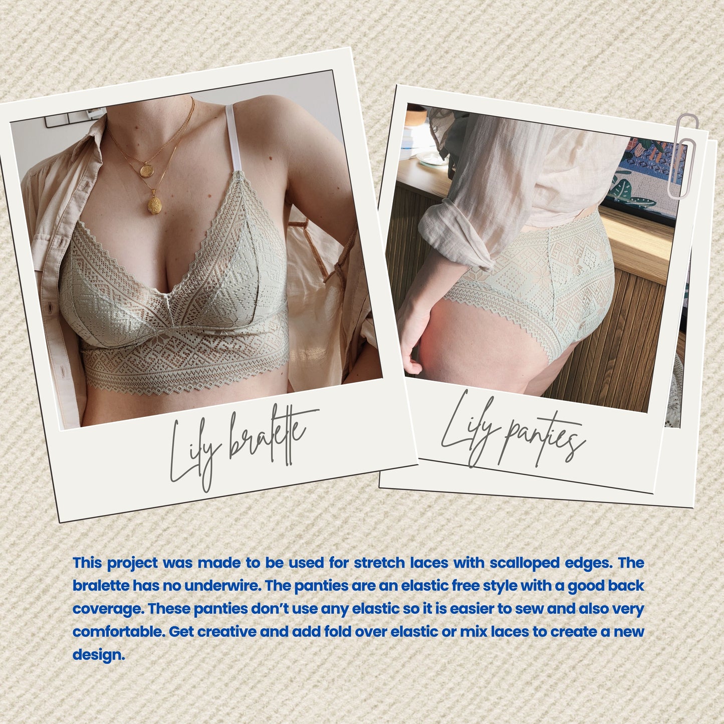 Lily Set PDF sewing pattern -  Instant Download