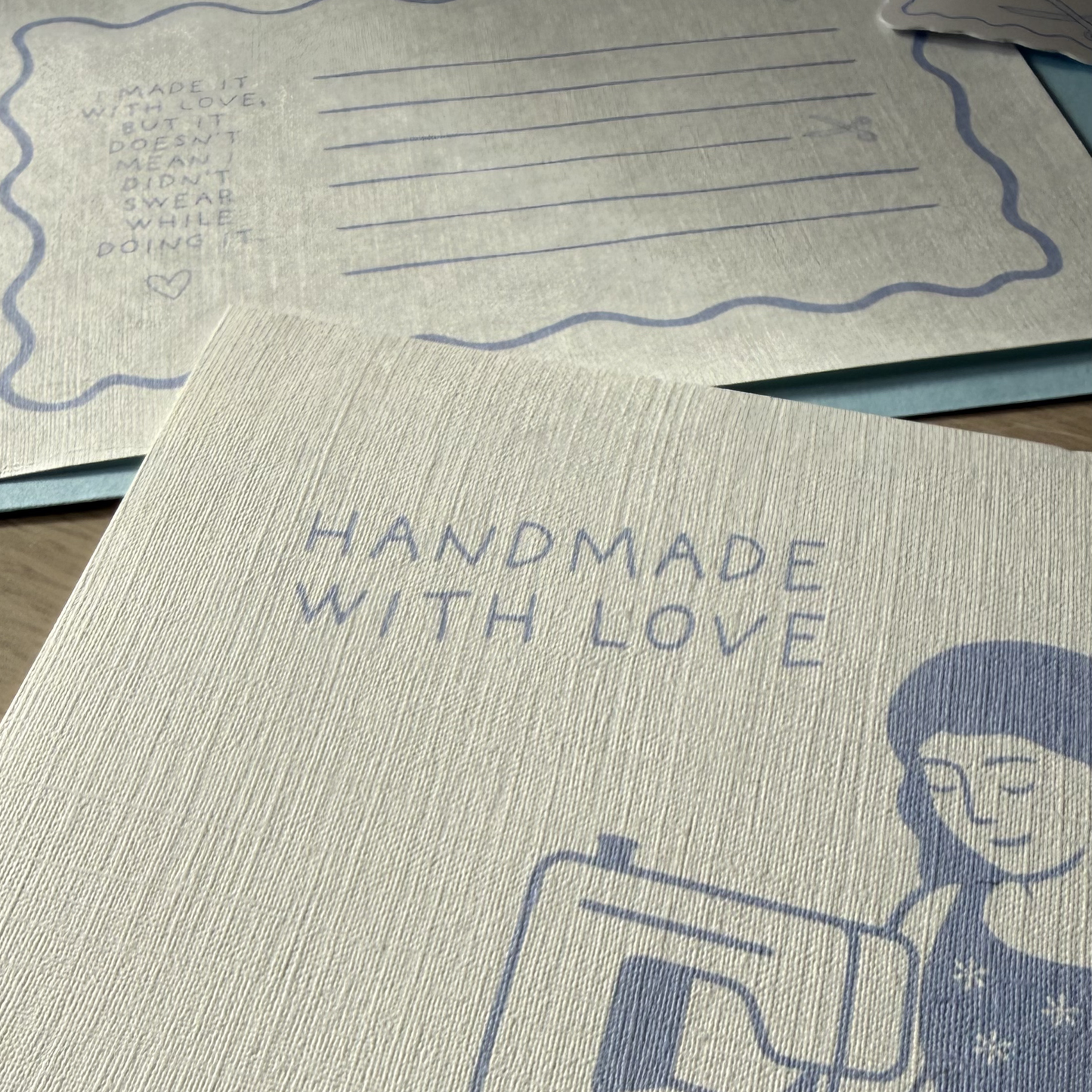 Card + stickers - Handmade with love