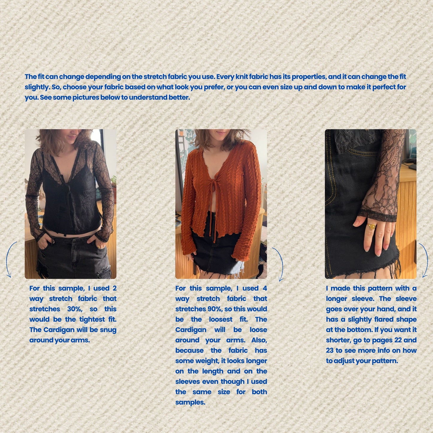 Breeze Cardigan PDF sewing pattern -  Instant Download