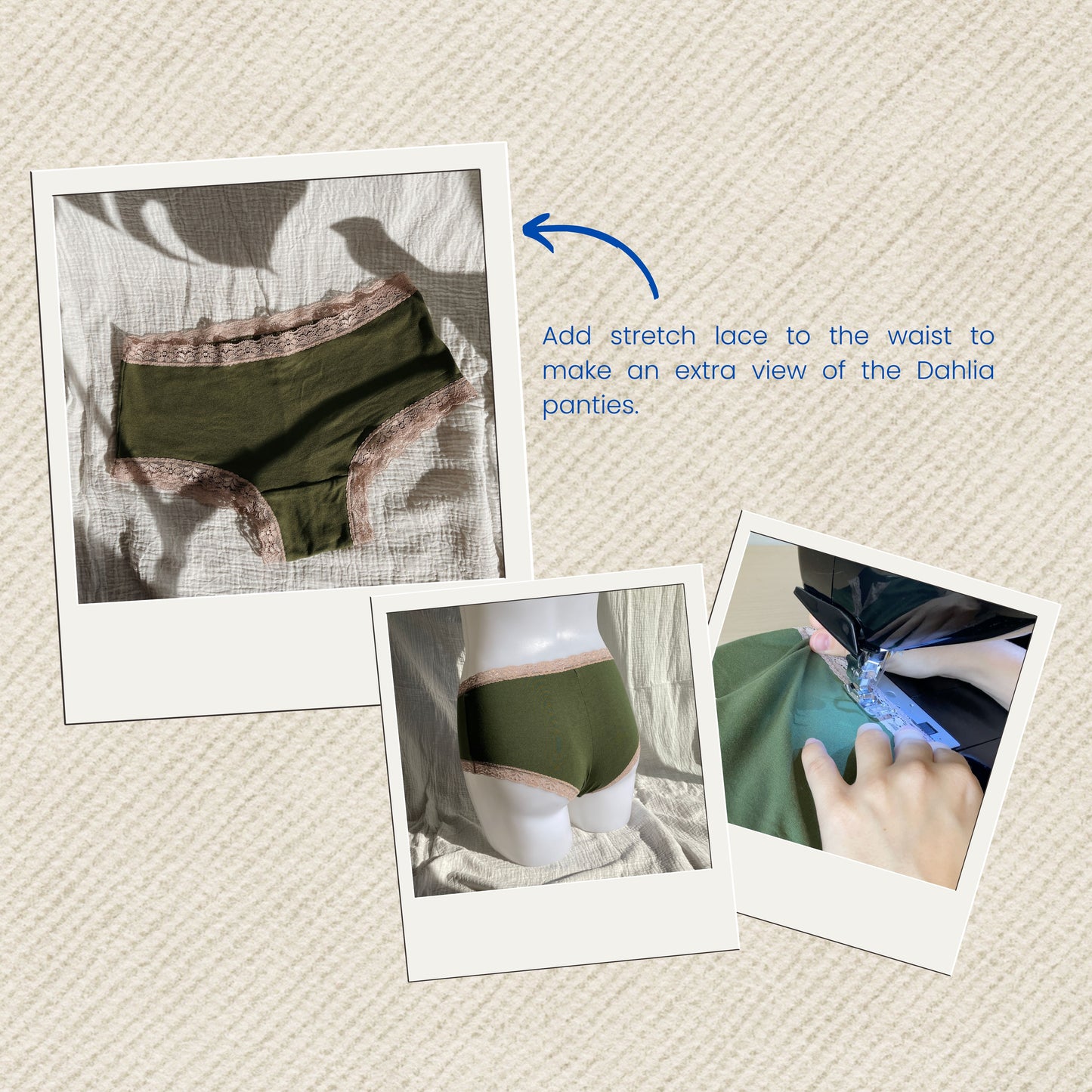 Dahlia panties PDF sewing pattern -  Instant Download