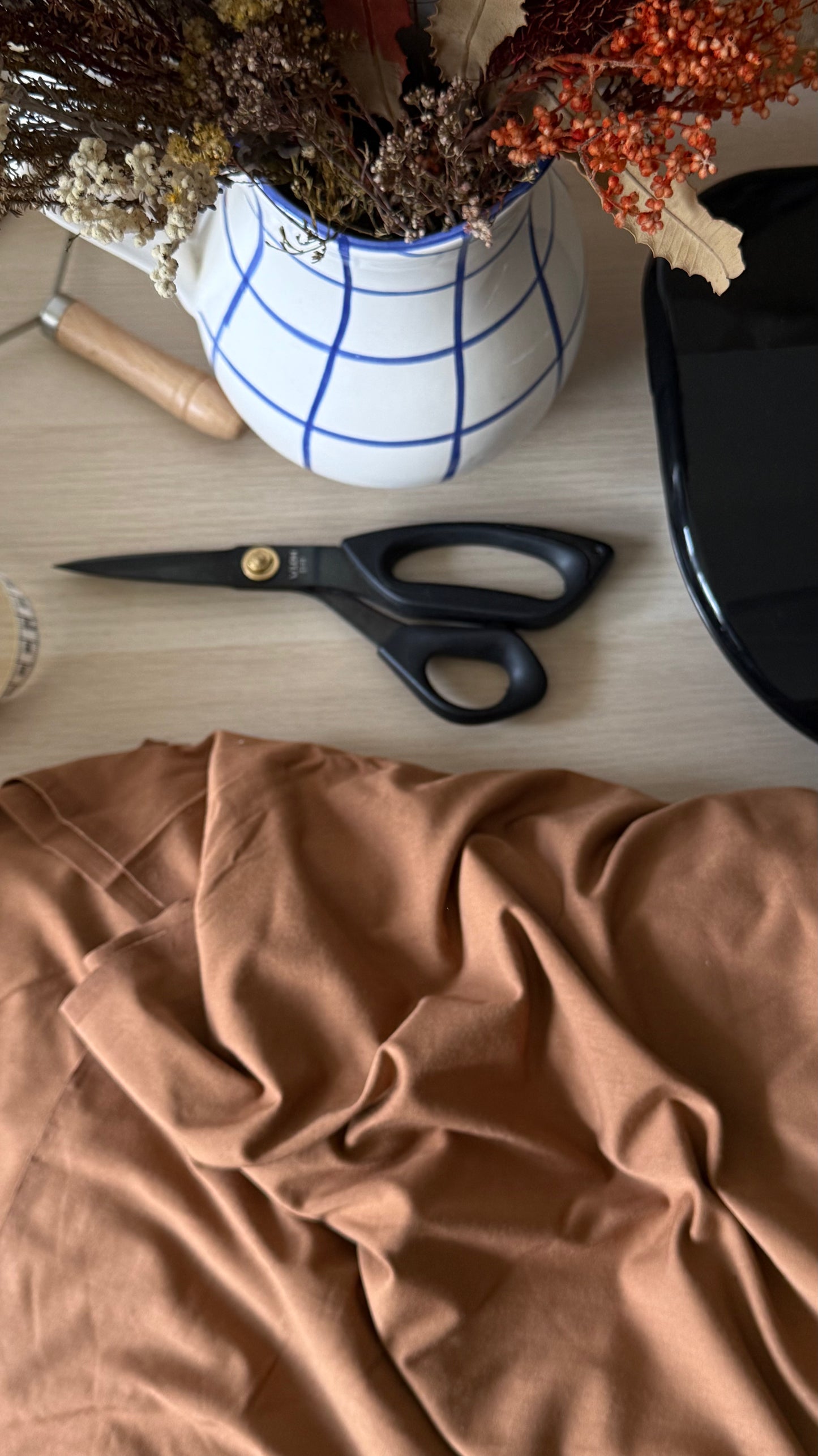Bamboo Jersey - Tawny -  $18 per meter ($9 per 0.5 meters)