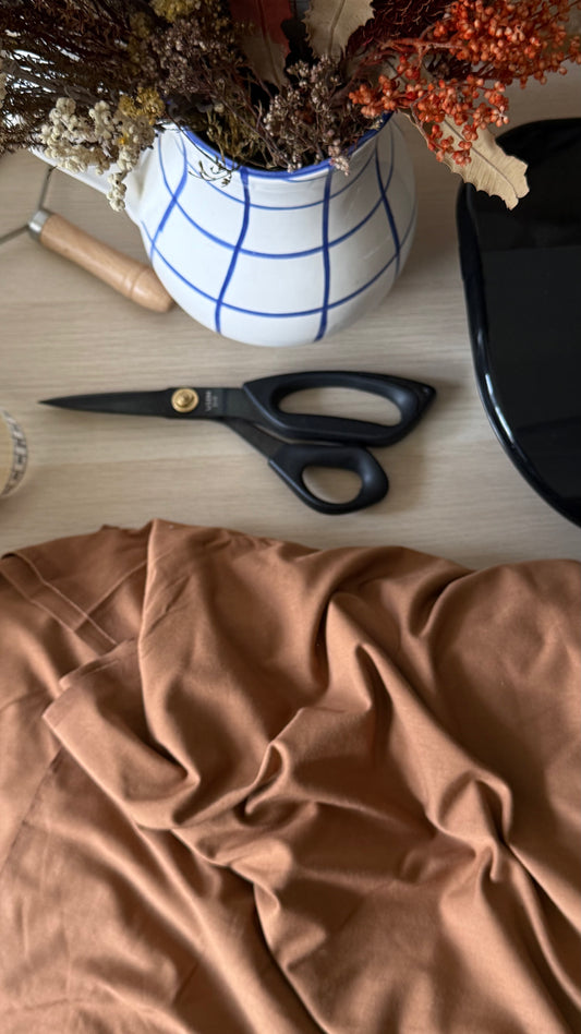 Bamboo Jersey - Tawny -  $18 per meter ($9 per 0.5 meters)