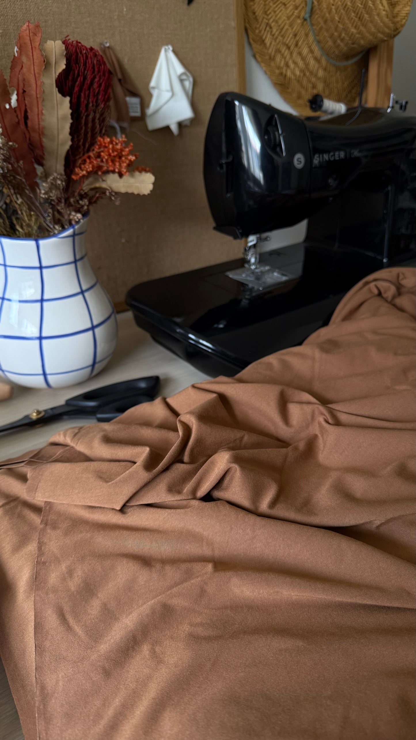 Bamboo Jersey - Tawny -  $18 per meter ($9 per 0.5 meters)